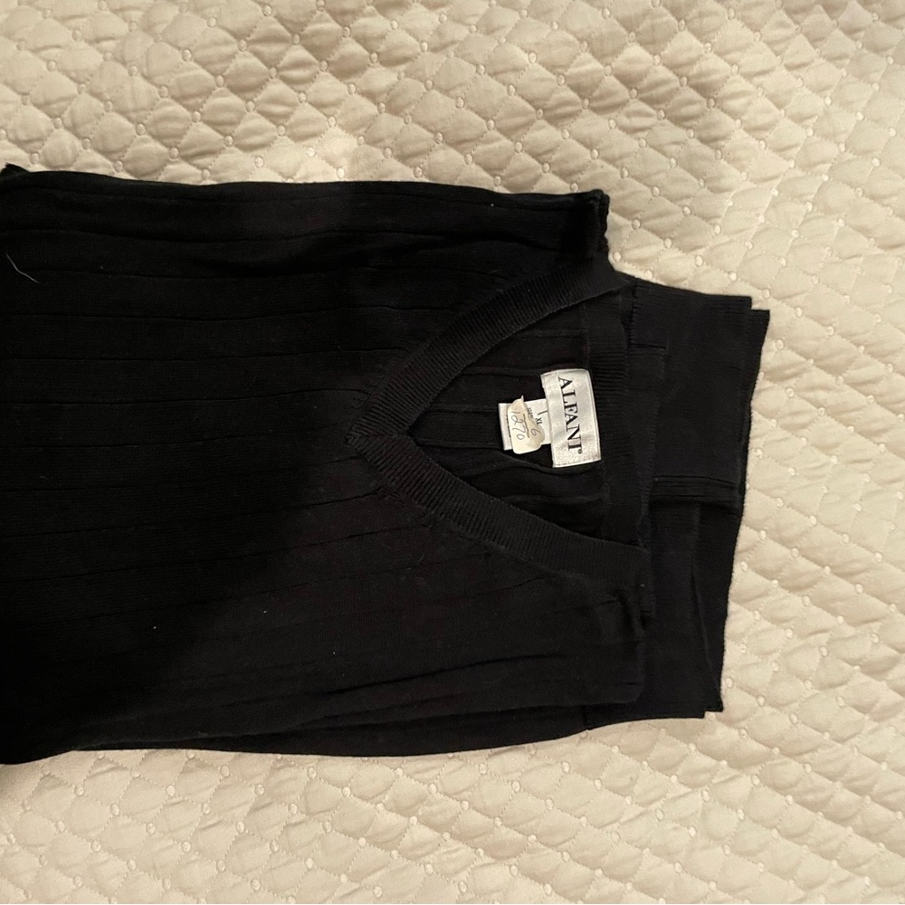 Alfani Black Cotton Sweater